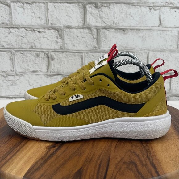 Vans Ultrarange Exo Mens 7.5 Yellow Mustard Black Skate Shoes 721356 - Picture 2 of 15